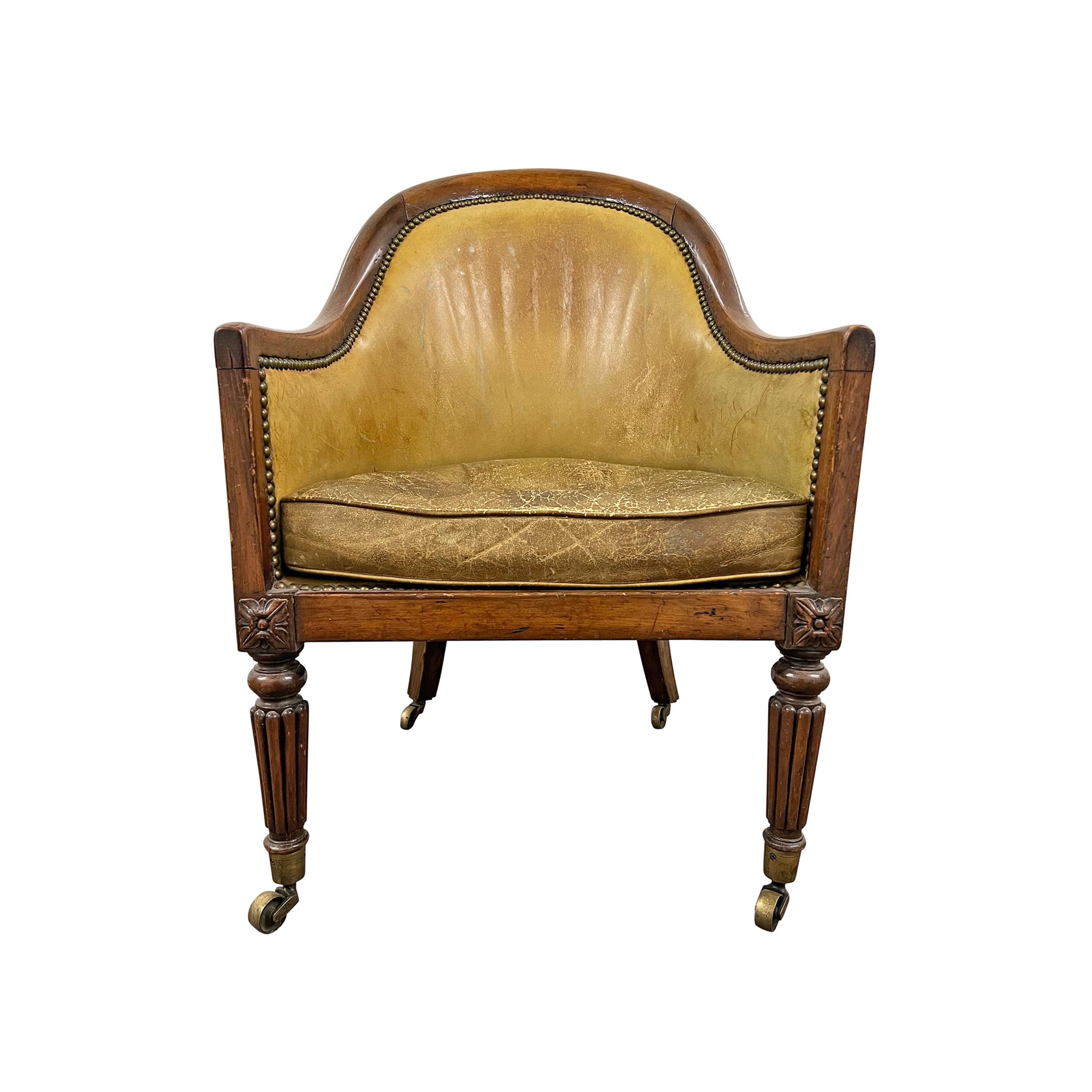 English Early Victorian Armchair In Good Condition In Chicago, IL