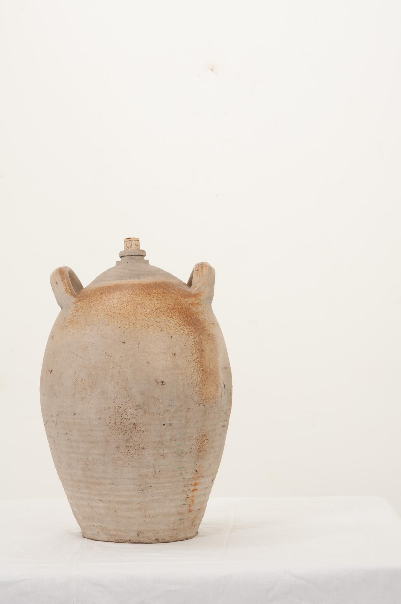 Fired English Earthenware Storage Jar