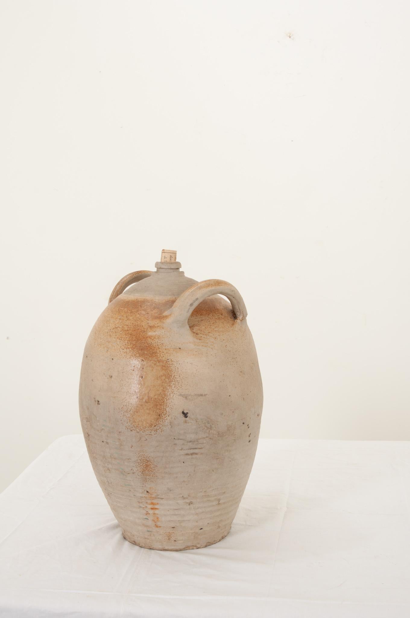 English Earthenware Storage Jar In Good Condition In Baton Rouge, LA