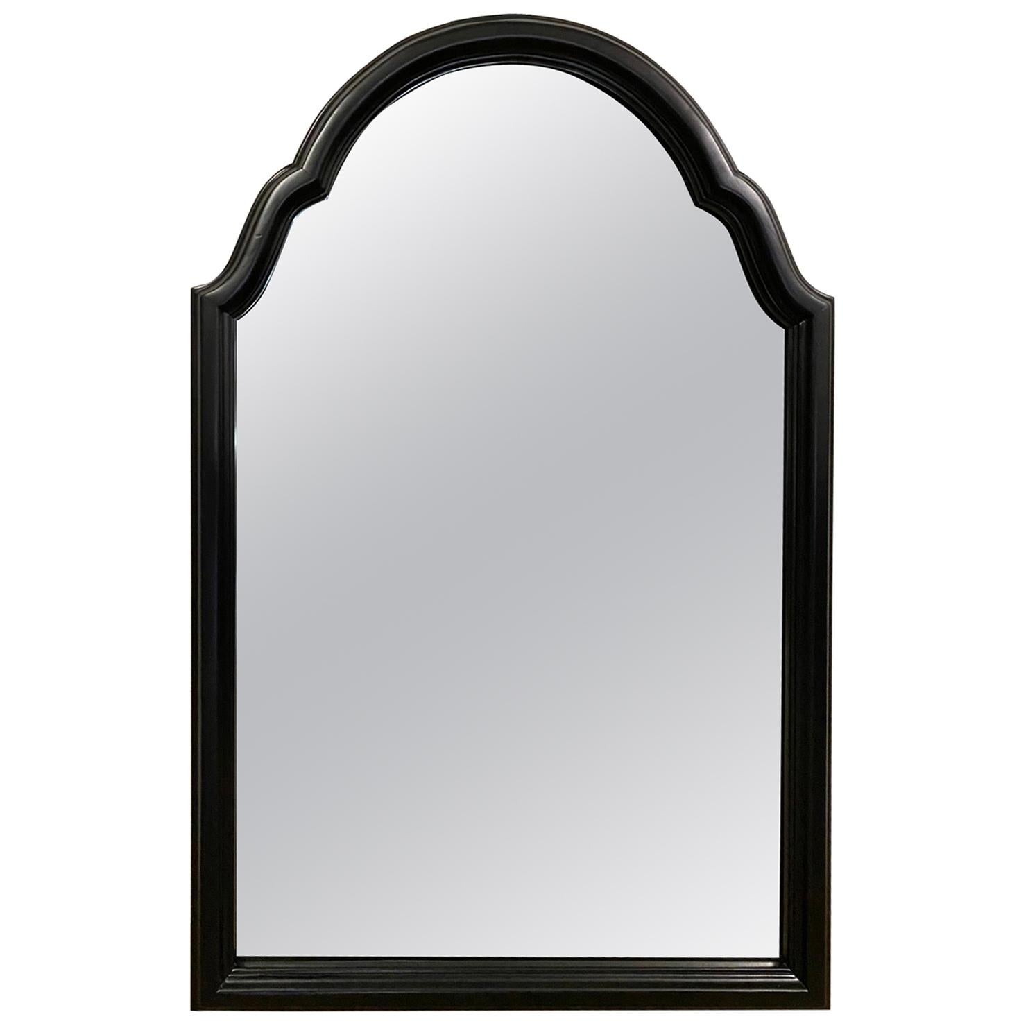 English Ebonized Chippendale Style Mirror
