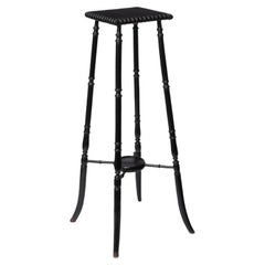 English Ebonized Hardwood Plant Stand in the Esthetic Taste, 1880