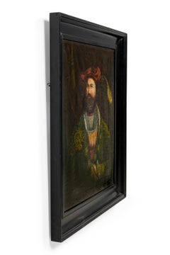 English Ebonized Henry VIII Portrait