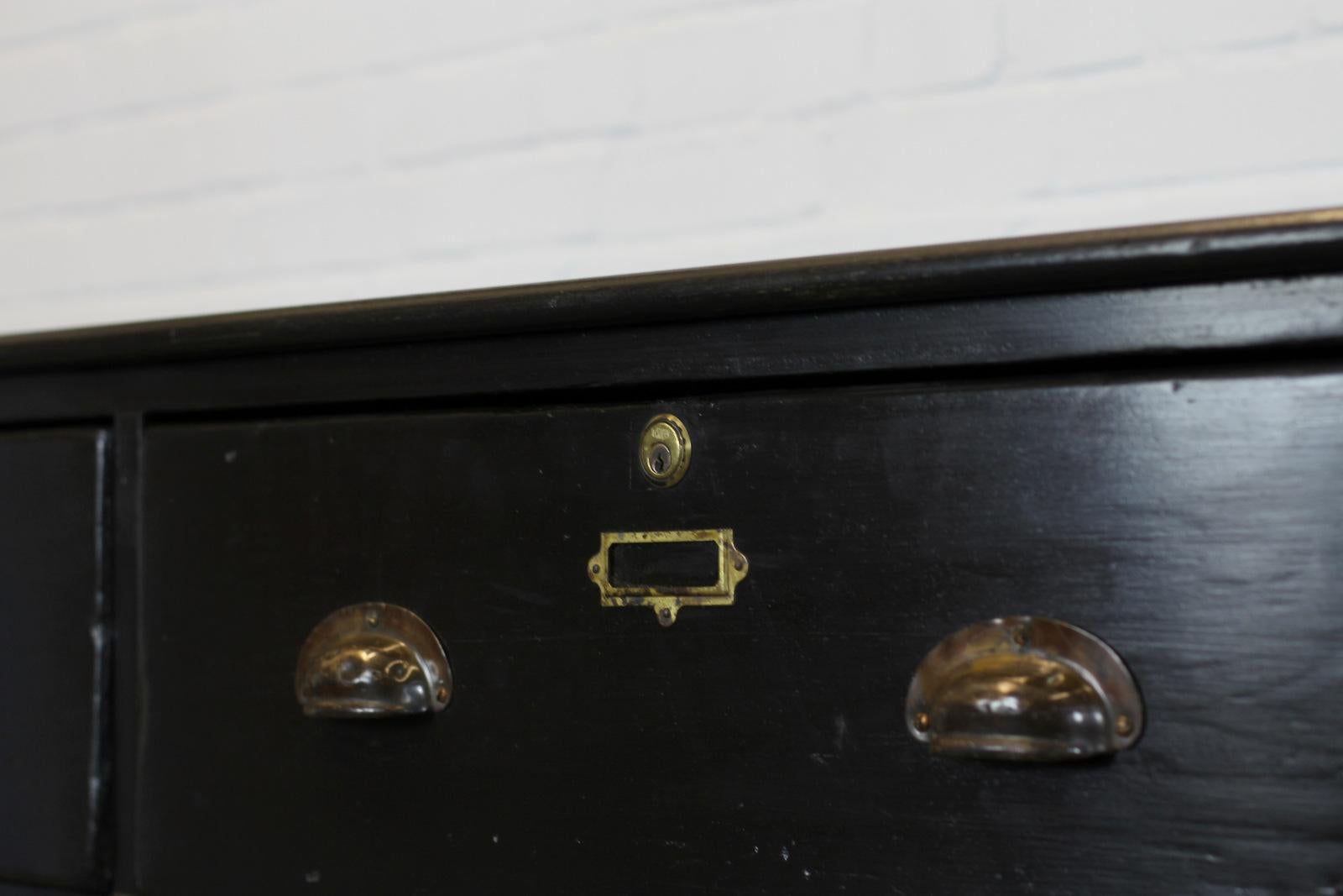 English Ebonized Tailors Drawers, circa 1870s In Good Condition In Gloucester, GB