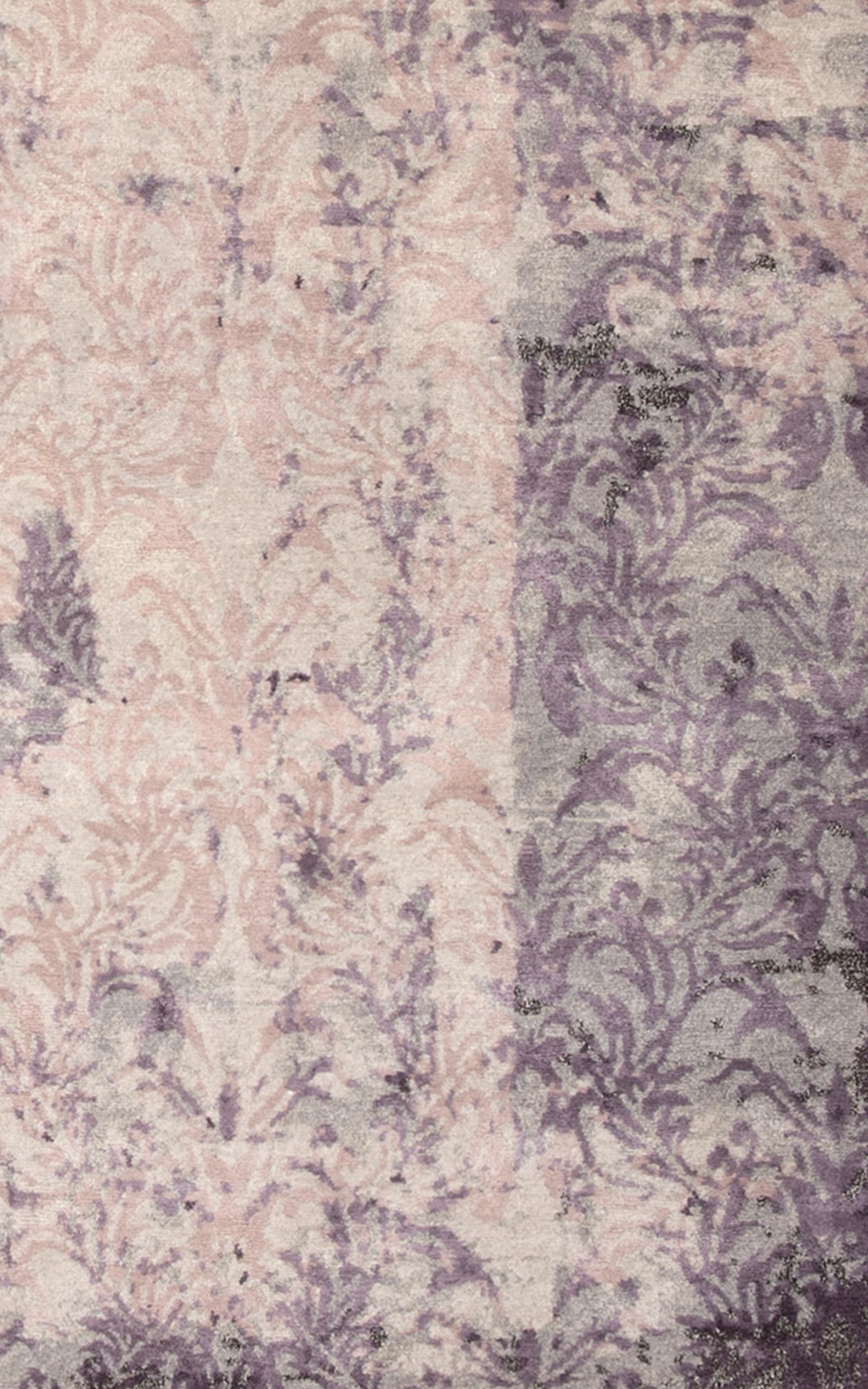 English Eccentrics, Abdeckung, Mauve (Handgeknüpft) im Angebot