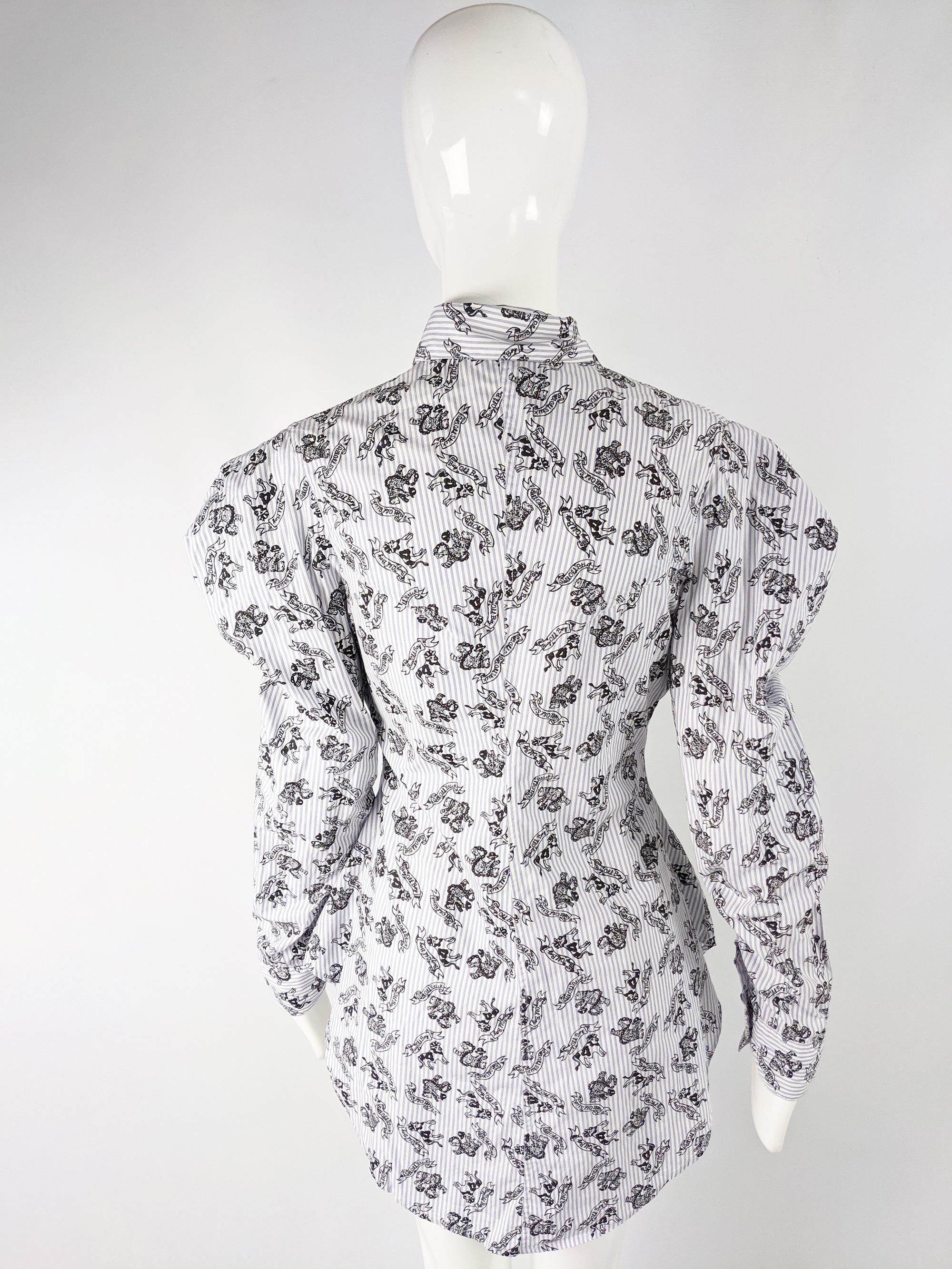 Women's English Eccentrics Vintage Womens Pleated Puff Sleeve Poet Shirt