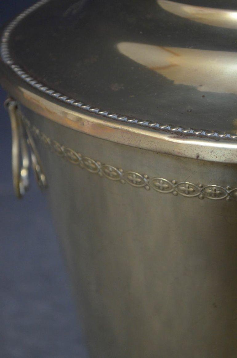 Englisch Edwardian Messing Pflanzer Kohle Eimer Kohle Bin im Angebot 3