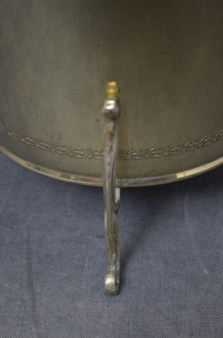 Englisch Edwardian Messing Pflanzer Kohle Eimer Kohle Bin im Angebot 4
