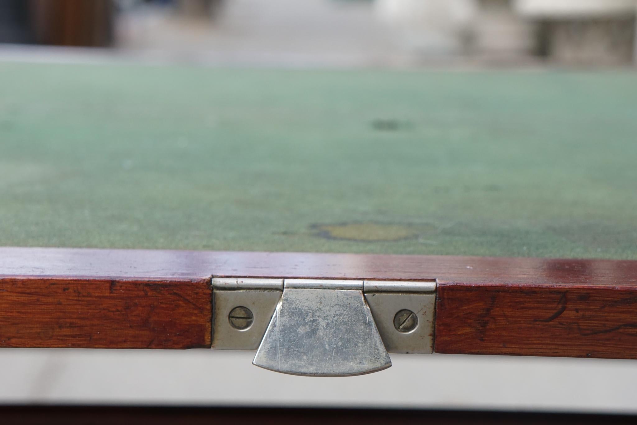 Englischer edwardianischer klappbarer Spieltisch im Zustand „Gut“ im Angebot in Hudson, NY