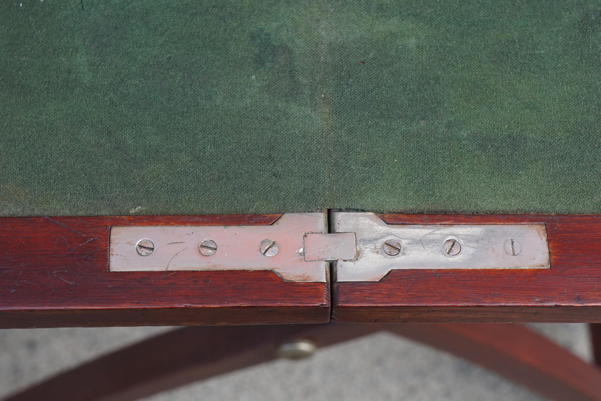 20th Century English Edwardian Folding Games Table For Sale