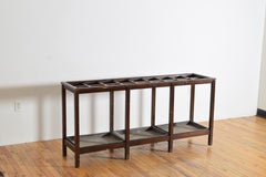 English, Edwardian, Large Mahogany Umbrella Stand with Zinc Base, ca. 1900