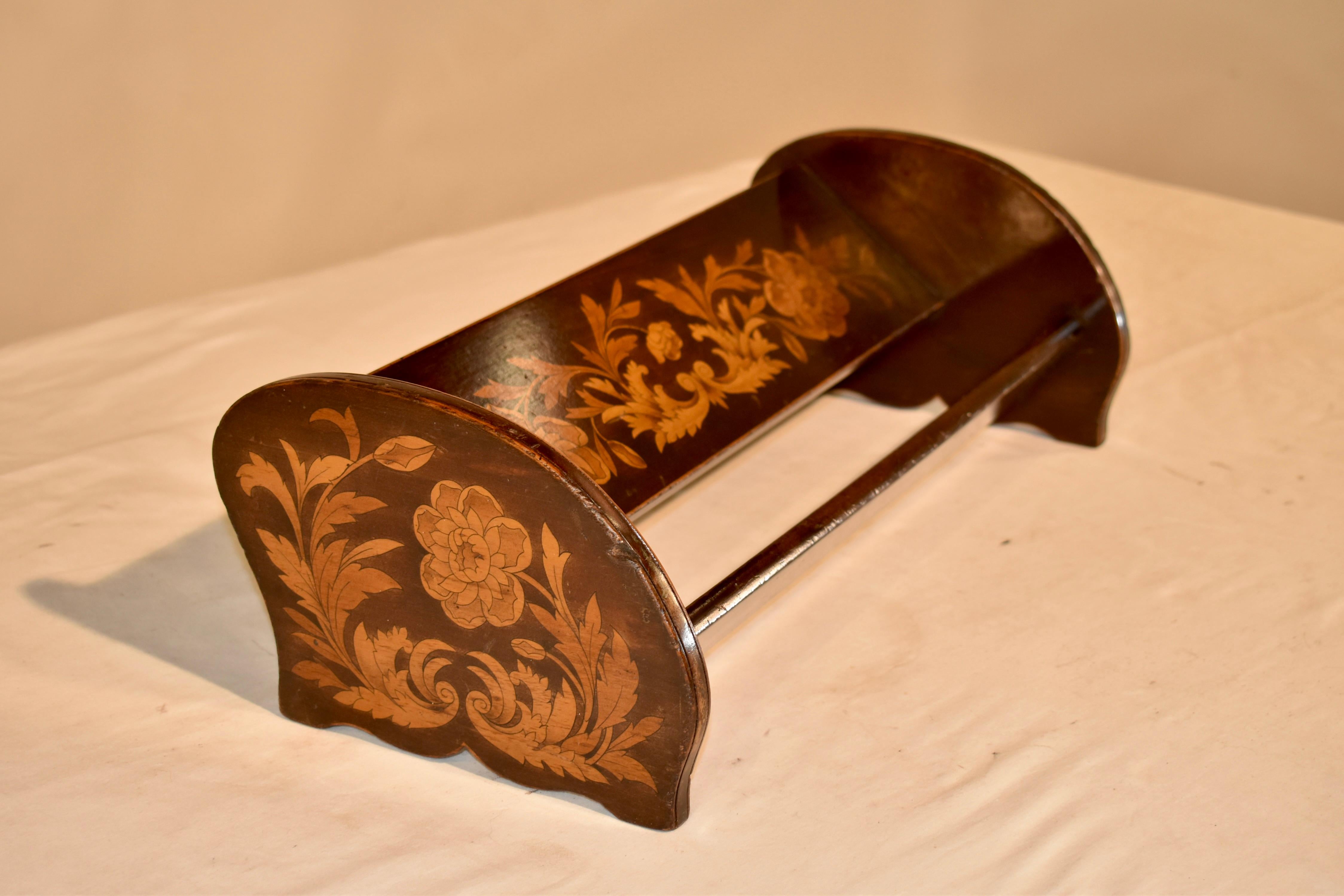 English Edwardian Mahogany Book Stand, Circa 1900 For Sale 6