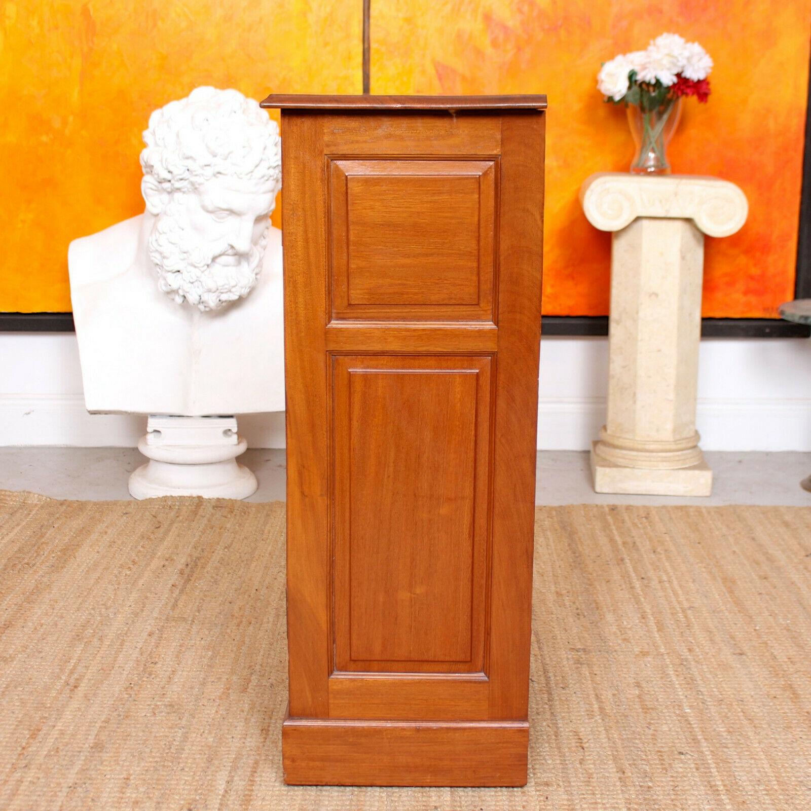 English Edwardian Mahogany Cabinet Side Bedside Cupboard For Sale 6