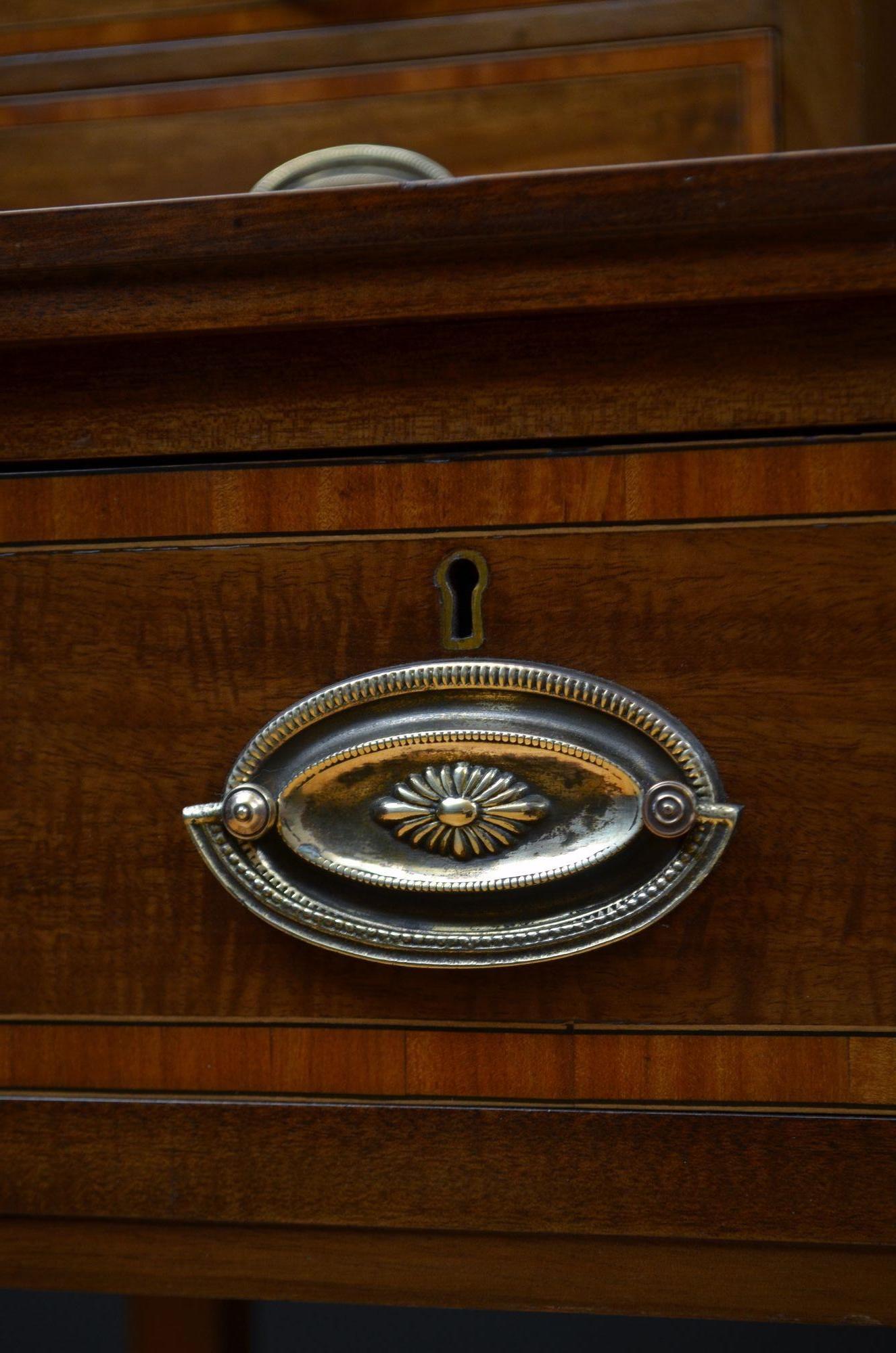English Edwardian Mahogany Dressing Table 7