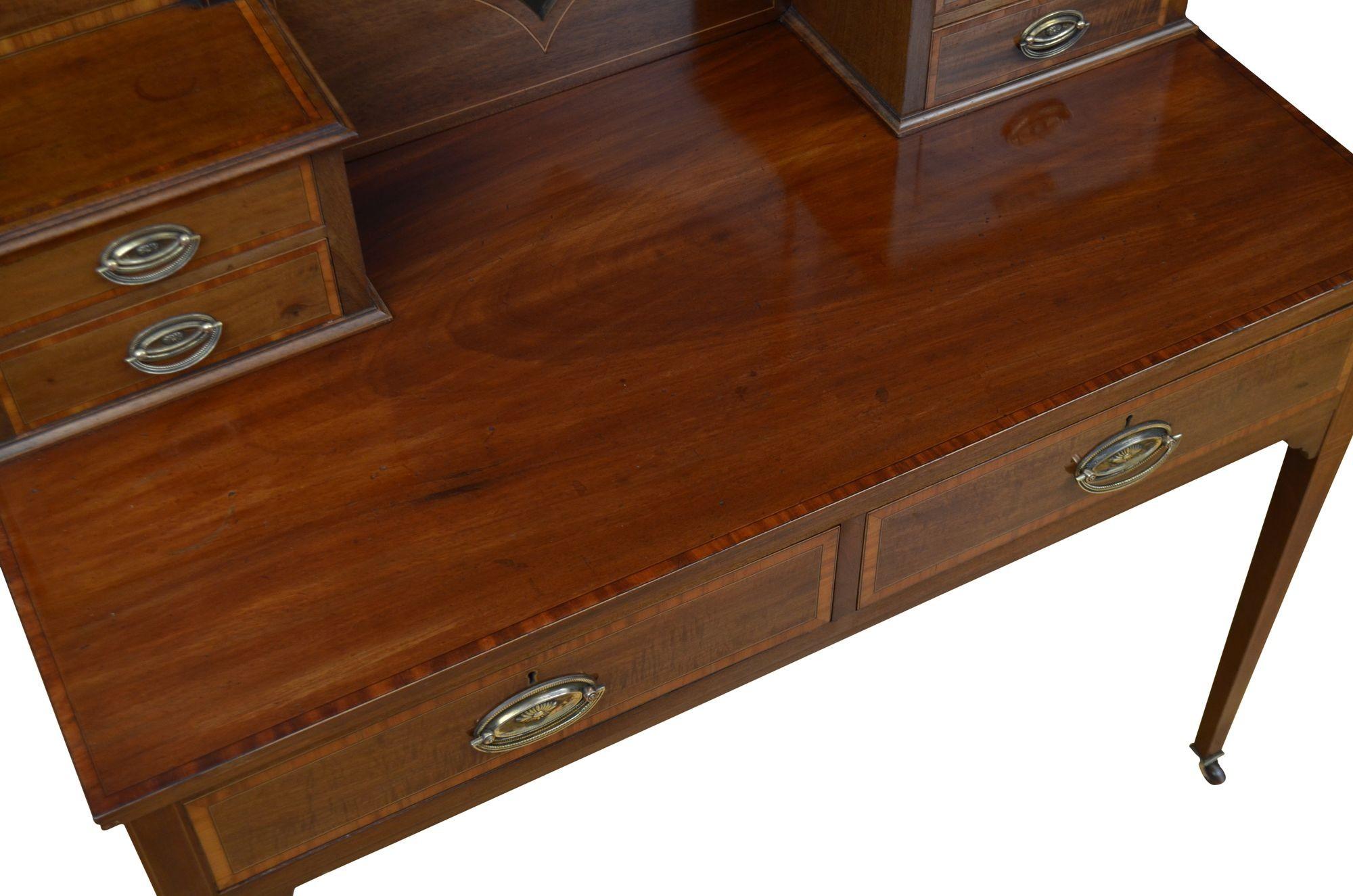 English Edwardian Mahogany Dressing Table 3