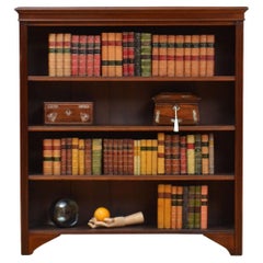 Offenes englisches edwardianisches Mahagoni-Bücherregal