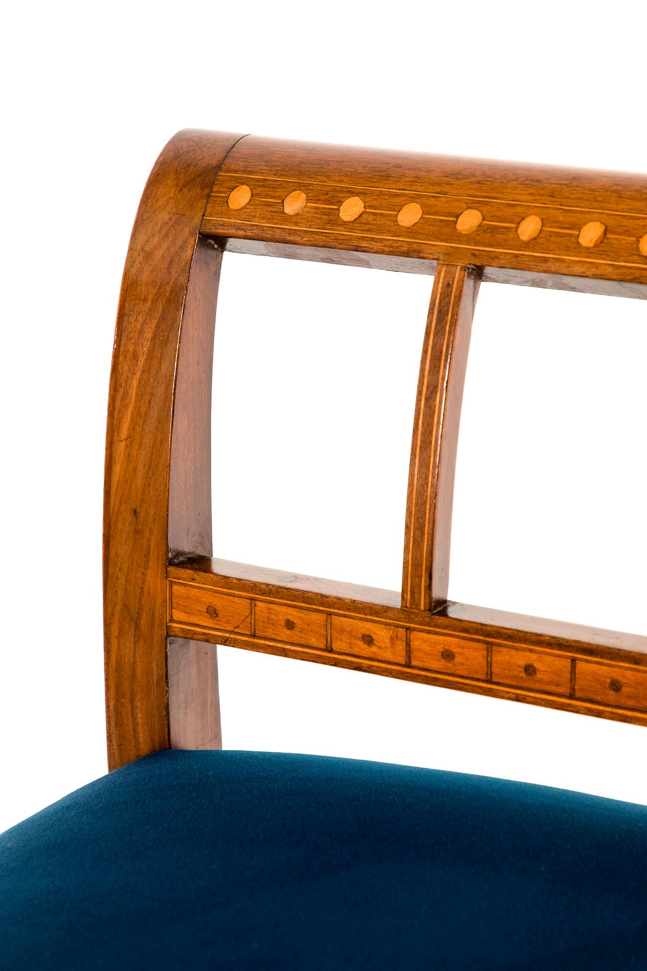 English Edwardian Mahogany Window Seat For Sale 4