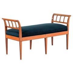English Edwardian Mahogany Window Seat