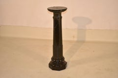 English Edwardian Marble Pedestal, Circa 1900