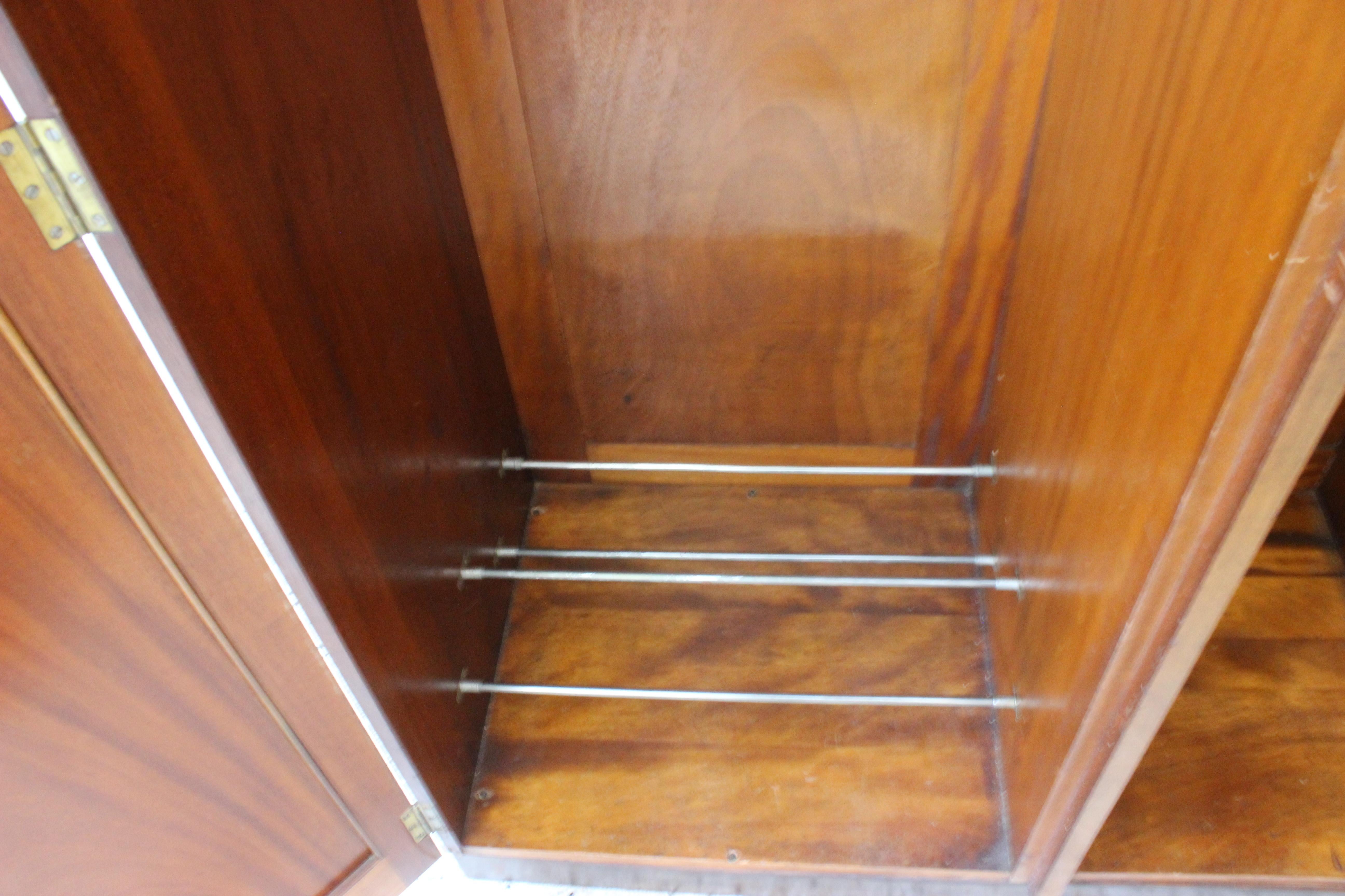 Brass English Edwardian Mens Wardrobe for Harrod's