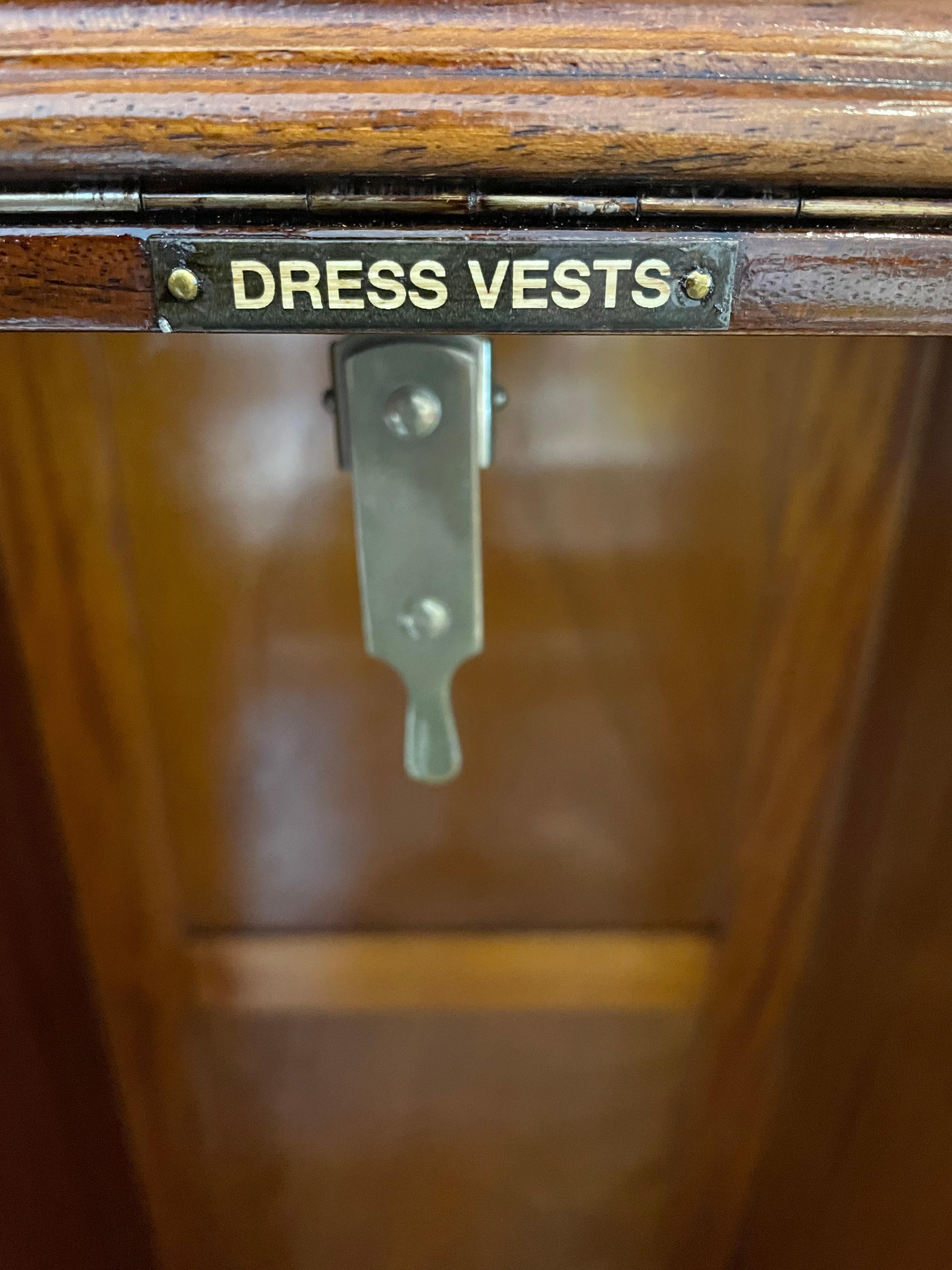 English Edwardian Mens Wardrobe for Harrod's 1