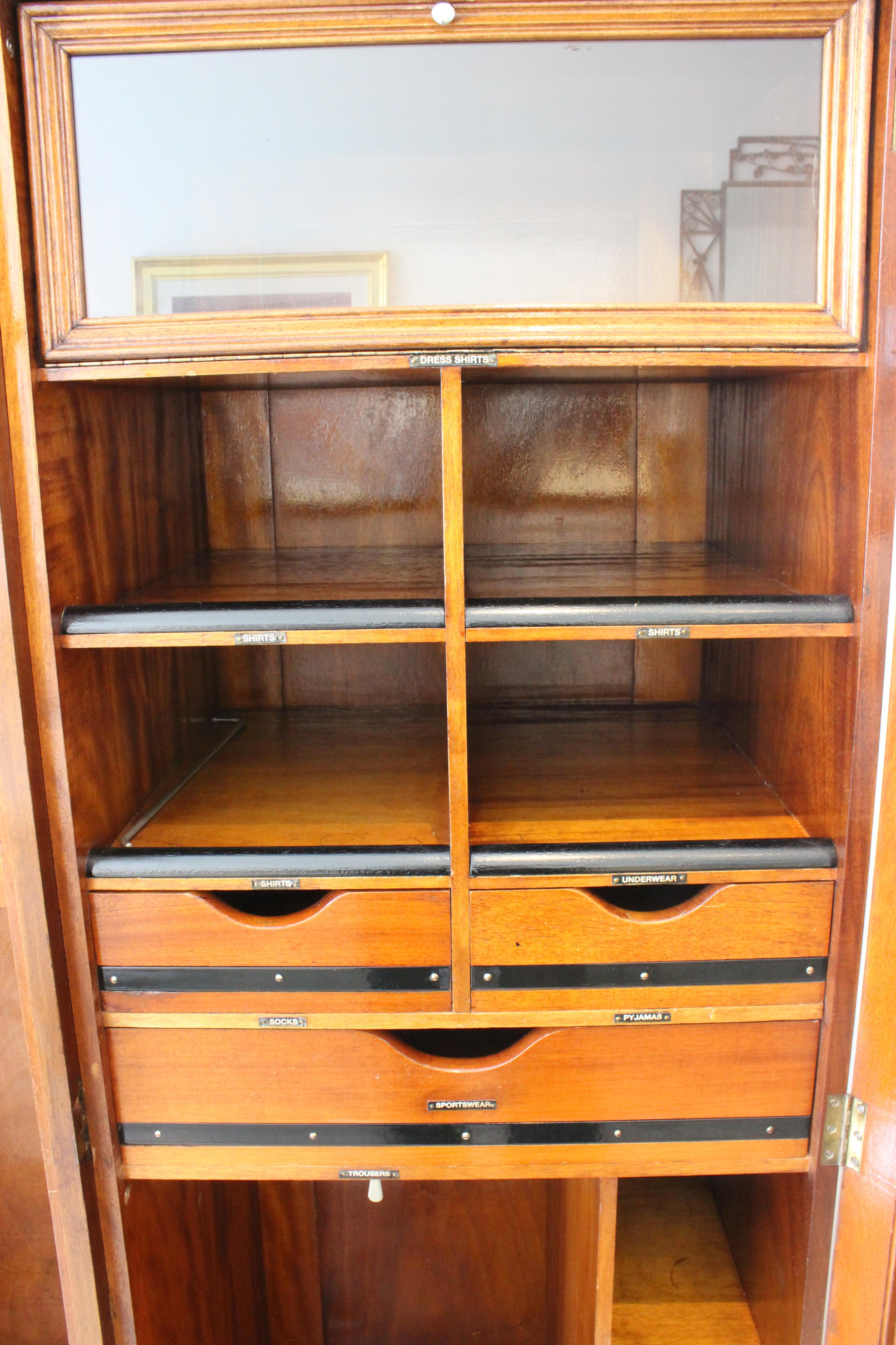19th Century English Edwardian Mens Wardrobe for Harrod's
