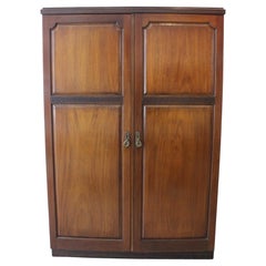 Antique English Edwardian Mens Wardrobe for Harrod's