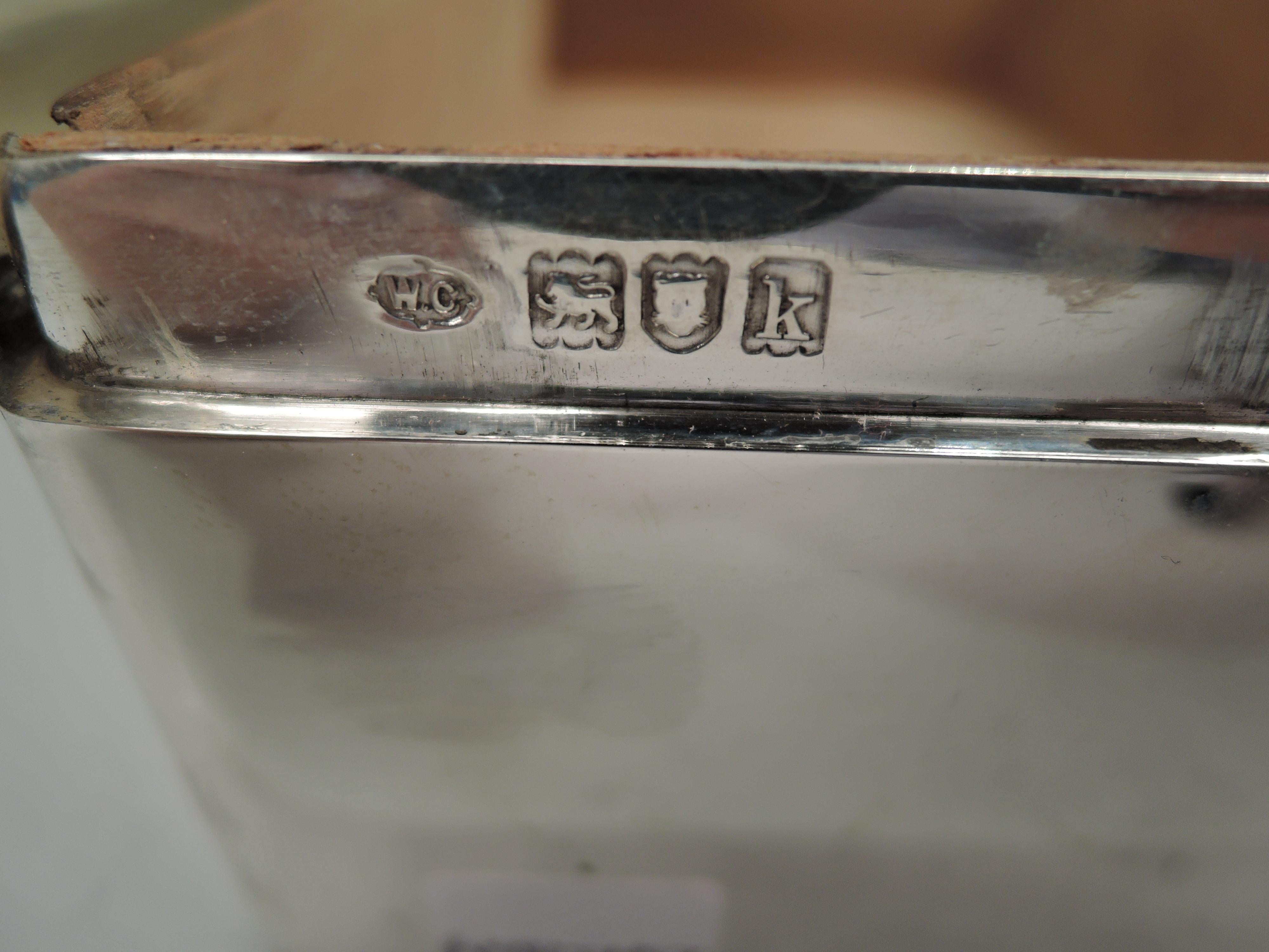 English Edwardian Modern Sterling Silver Box by Comyns 1