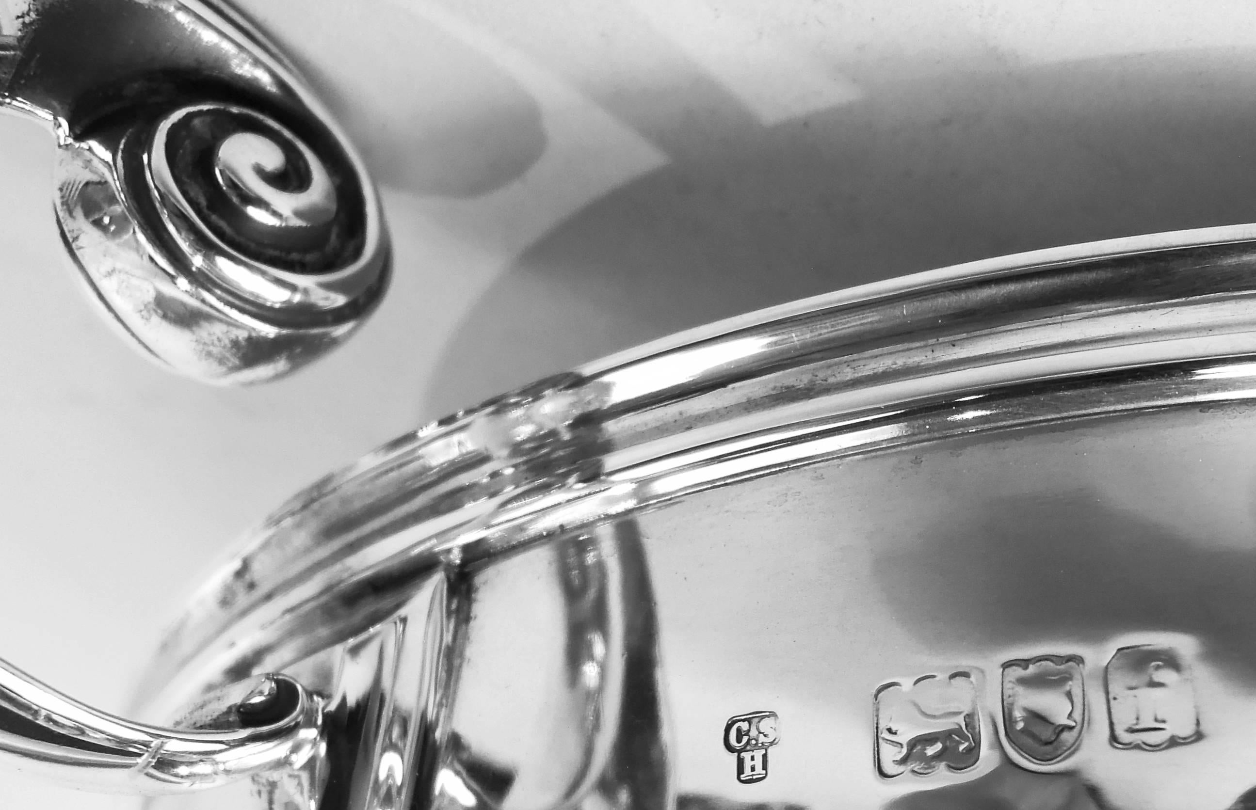 Début du 20ème siècle Bol à trophée néoclassique anglais édouardien en argent sterling, 1901 en vente