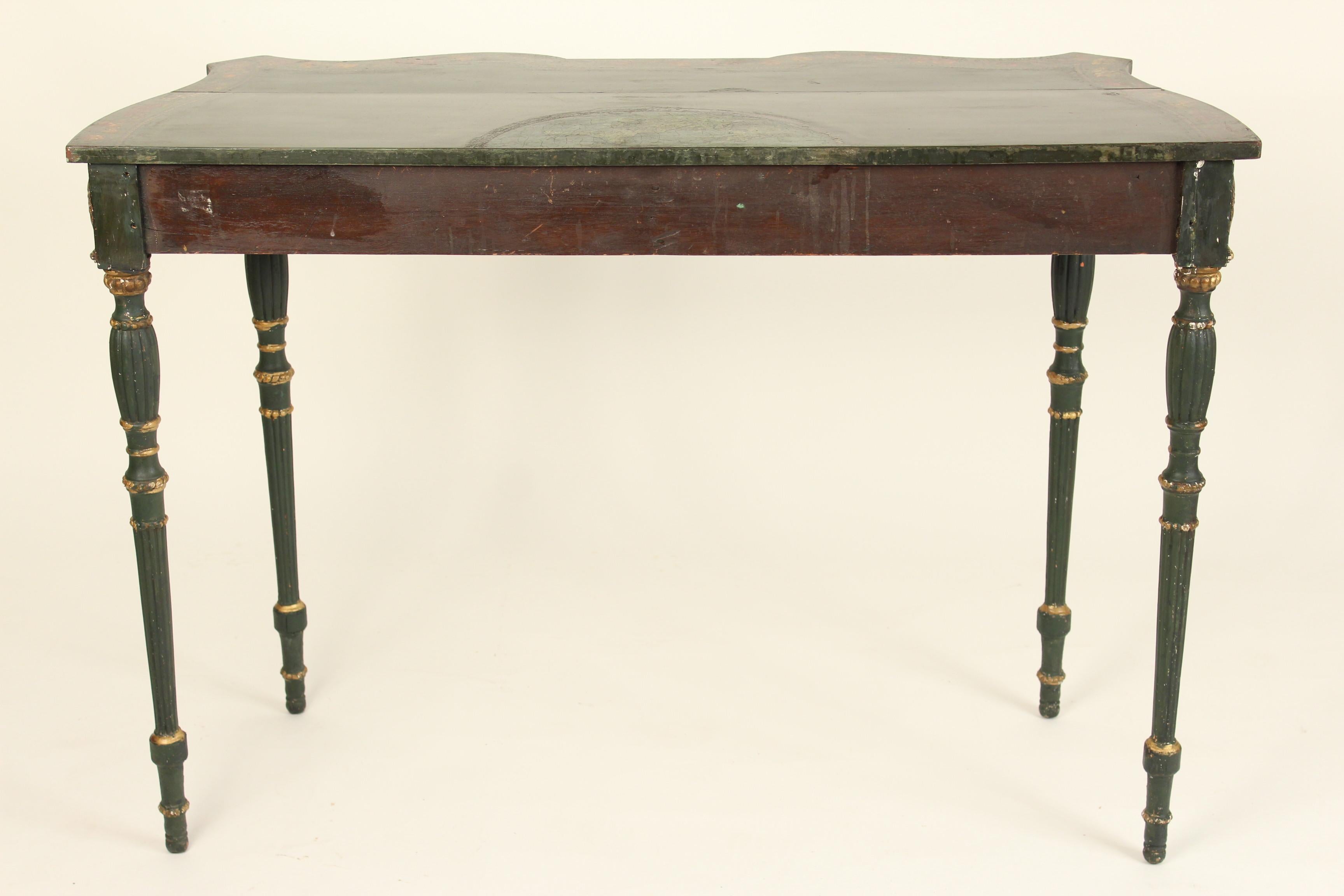 Early 20th Century English Edwardian Painted Console Table