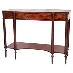 English Edwardian Painted Mahogany Console Table