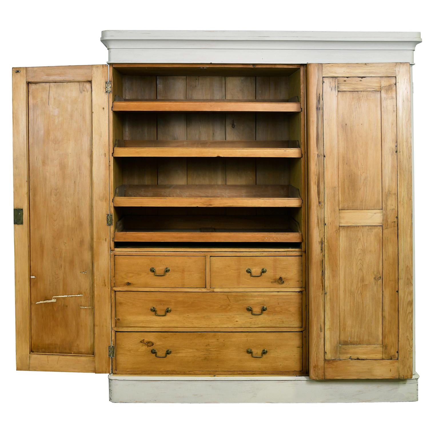 pine wardrobe with drawers