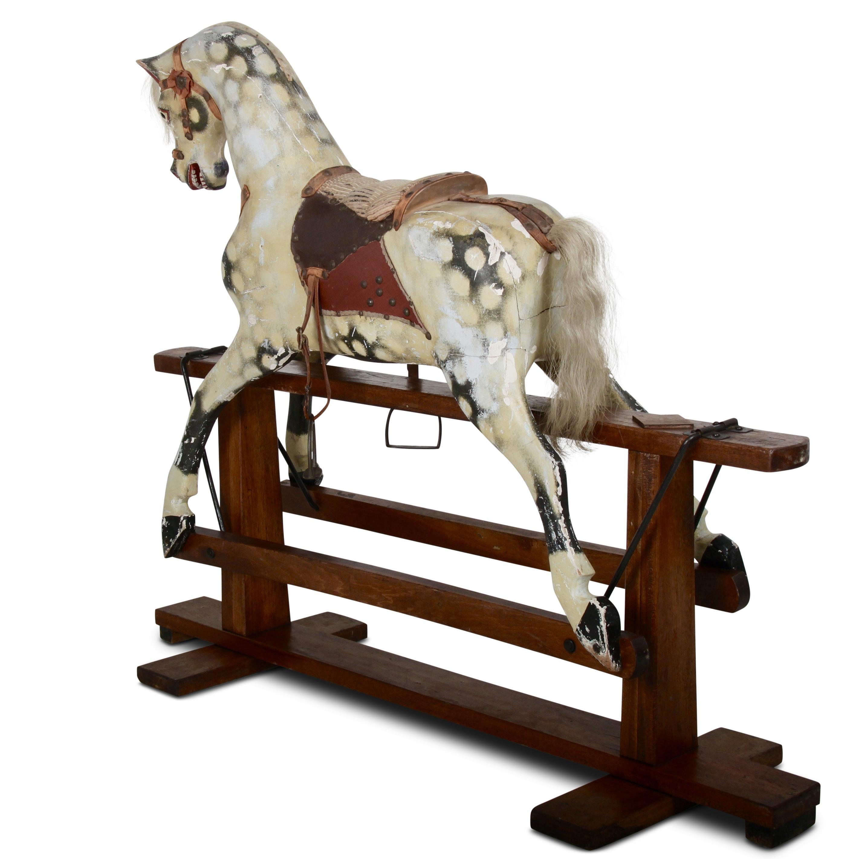 English Edwardian Rocking Horse In Fair Condition In Vancouver, British Columbia