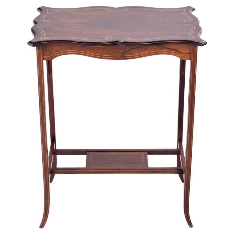 English Edwardian Rosewood Side Table, 1910