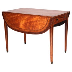 Englischer edwardianischer Pembroke-Tisch aus Seidenholz