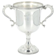 English Edwardian Sheffield Silverplate Trophy Cup Form Ice Bucket