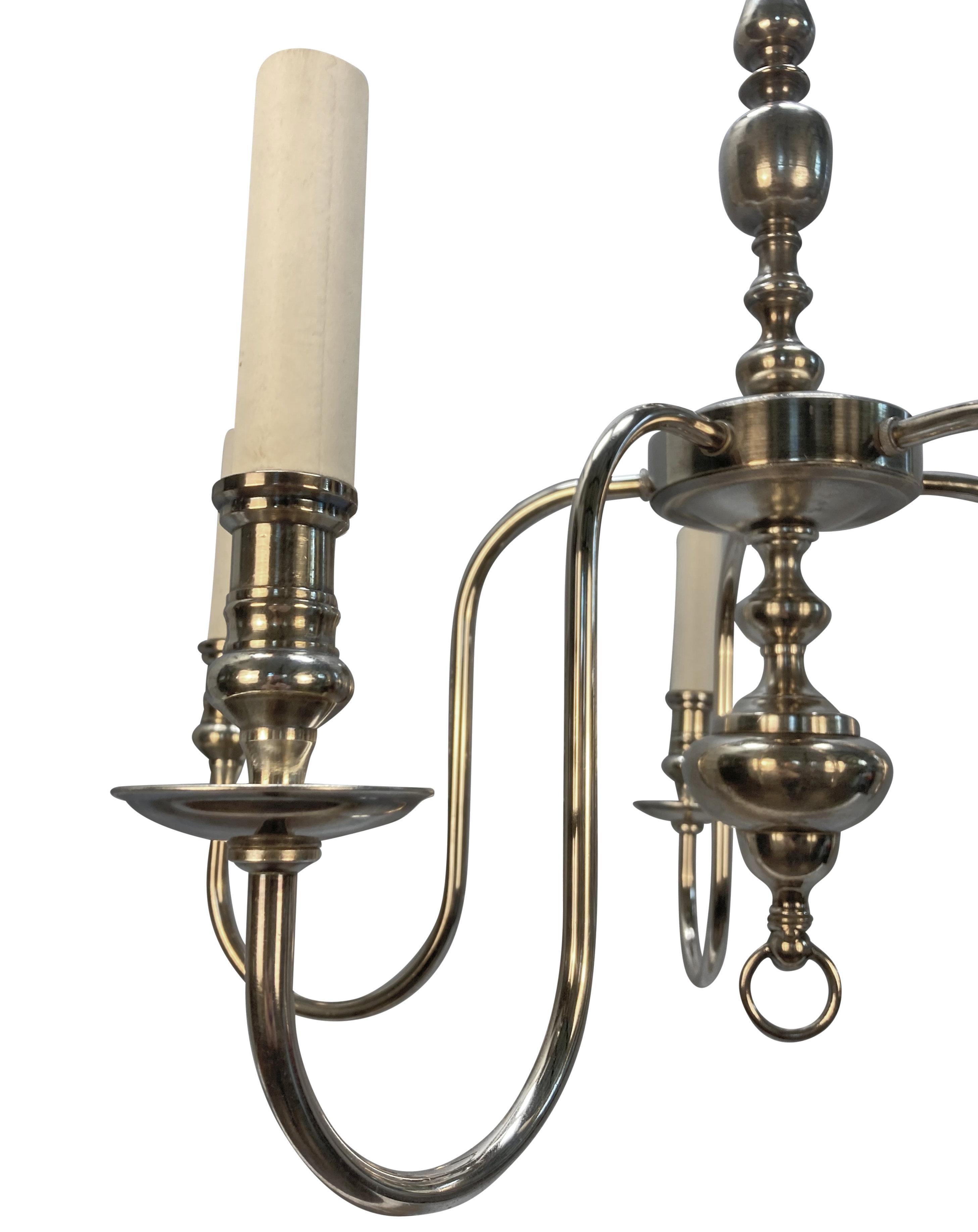 Edoardiano Lampadario inglese edoardiano placcato argento in vendita