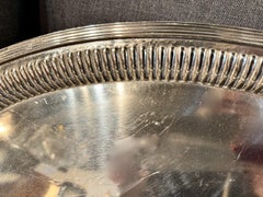 English Edwardian Silver Plated Tea Tray