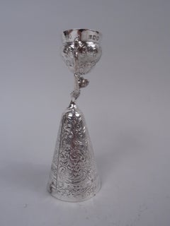 English Edwardian Sterling Silver Wedding Cup with Teutonic Jungfrau