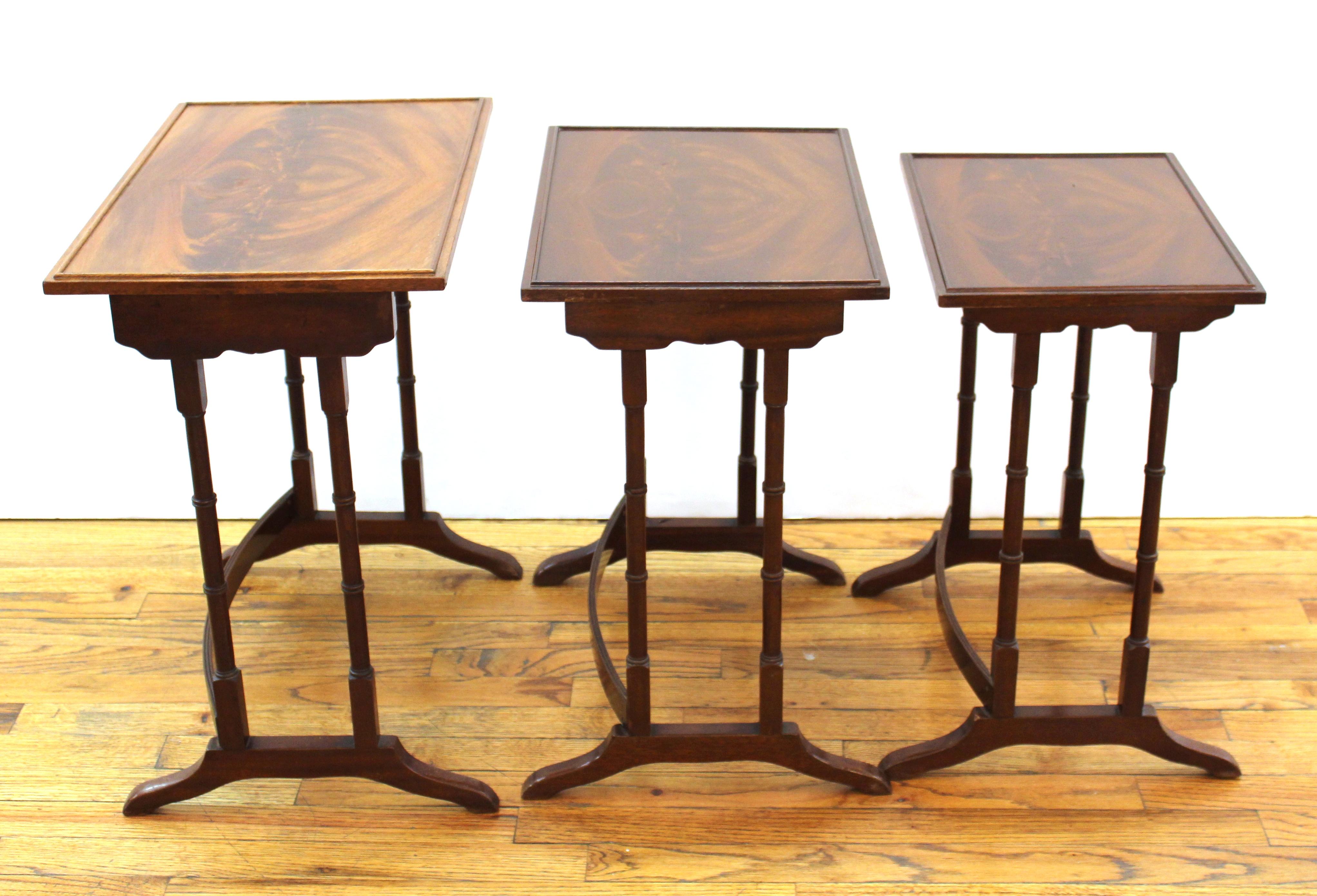 20th Century English Edwardian Style Nesting Tables