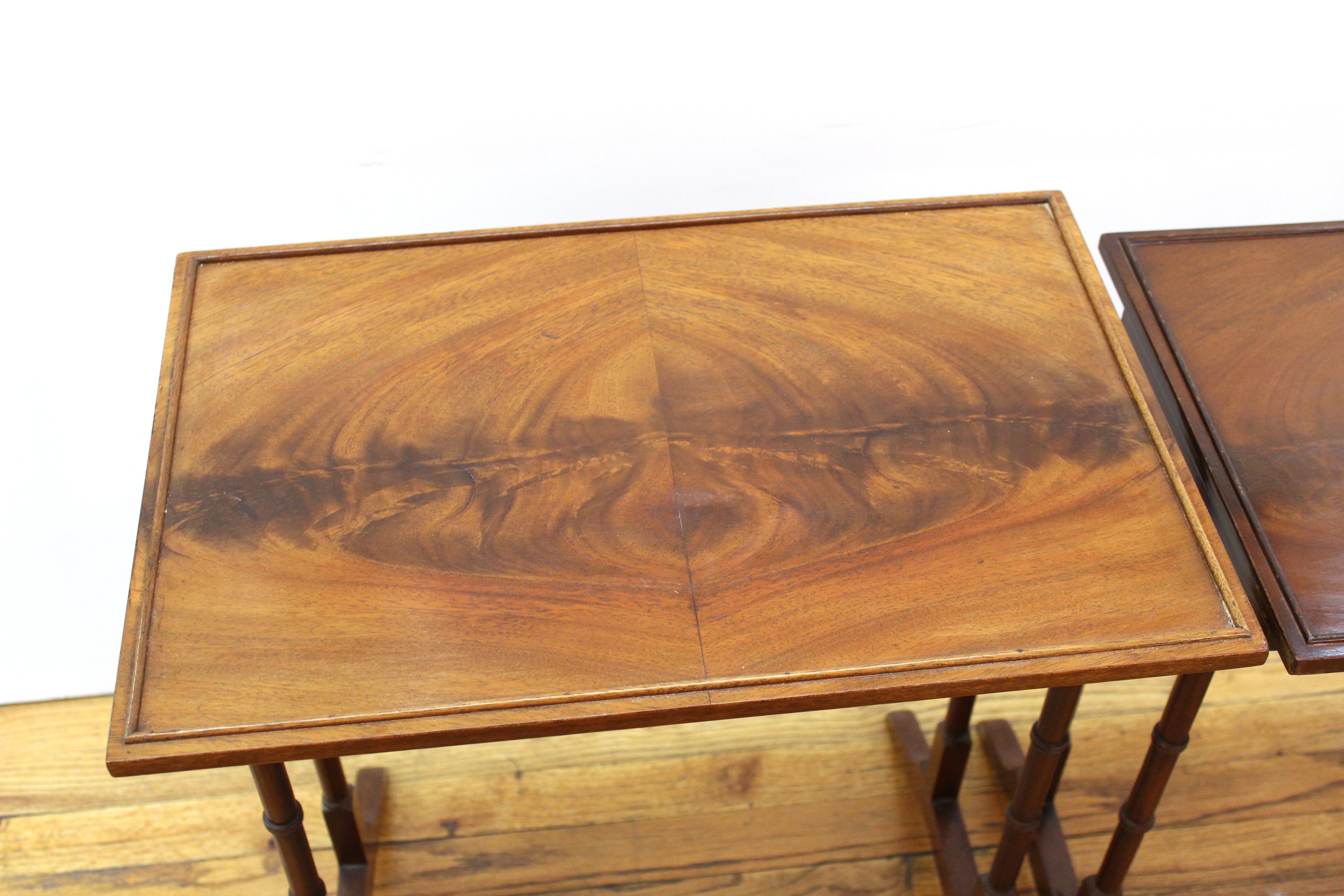 English Edwardian Style Nesting Tables 4