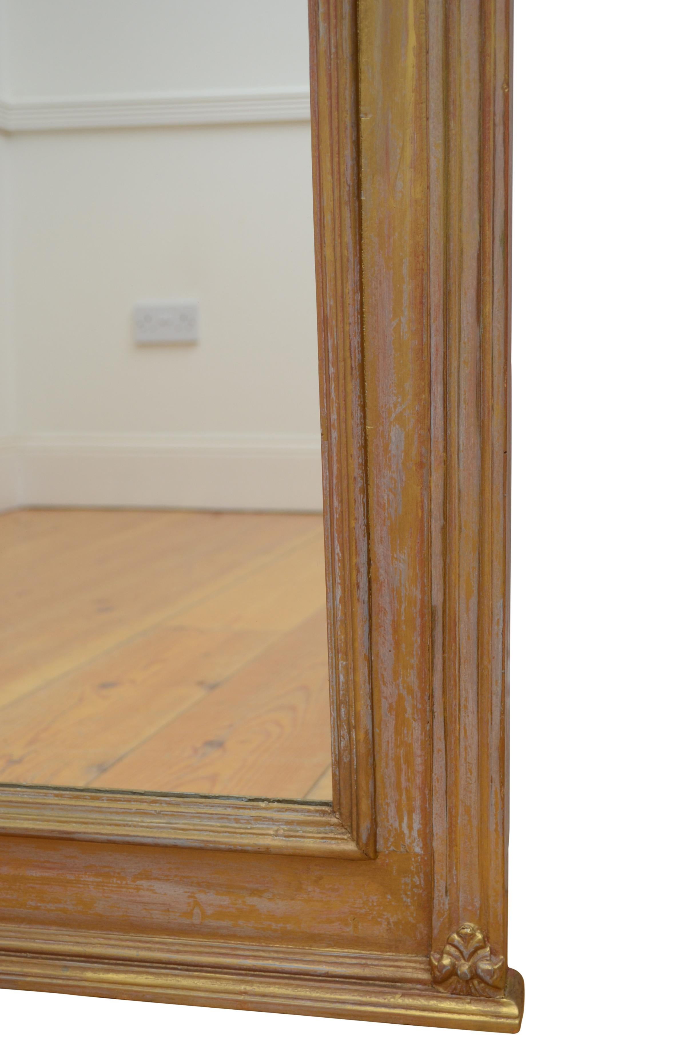 Espejo de pared eduardiano inglés H93cm c1900 en venta 3