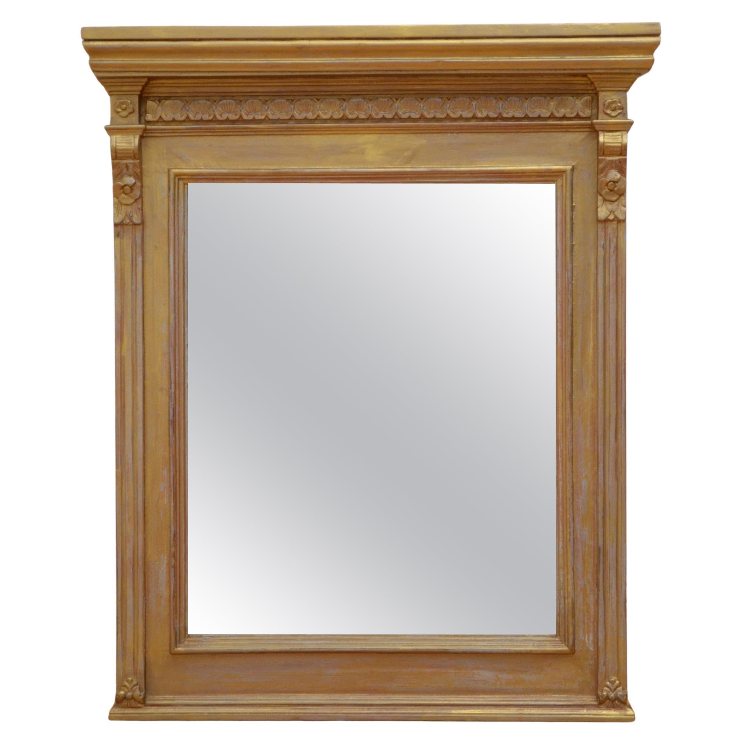 Espejo de pared eduardiano inglés H93cm c1900 en venta