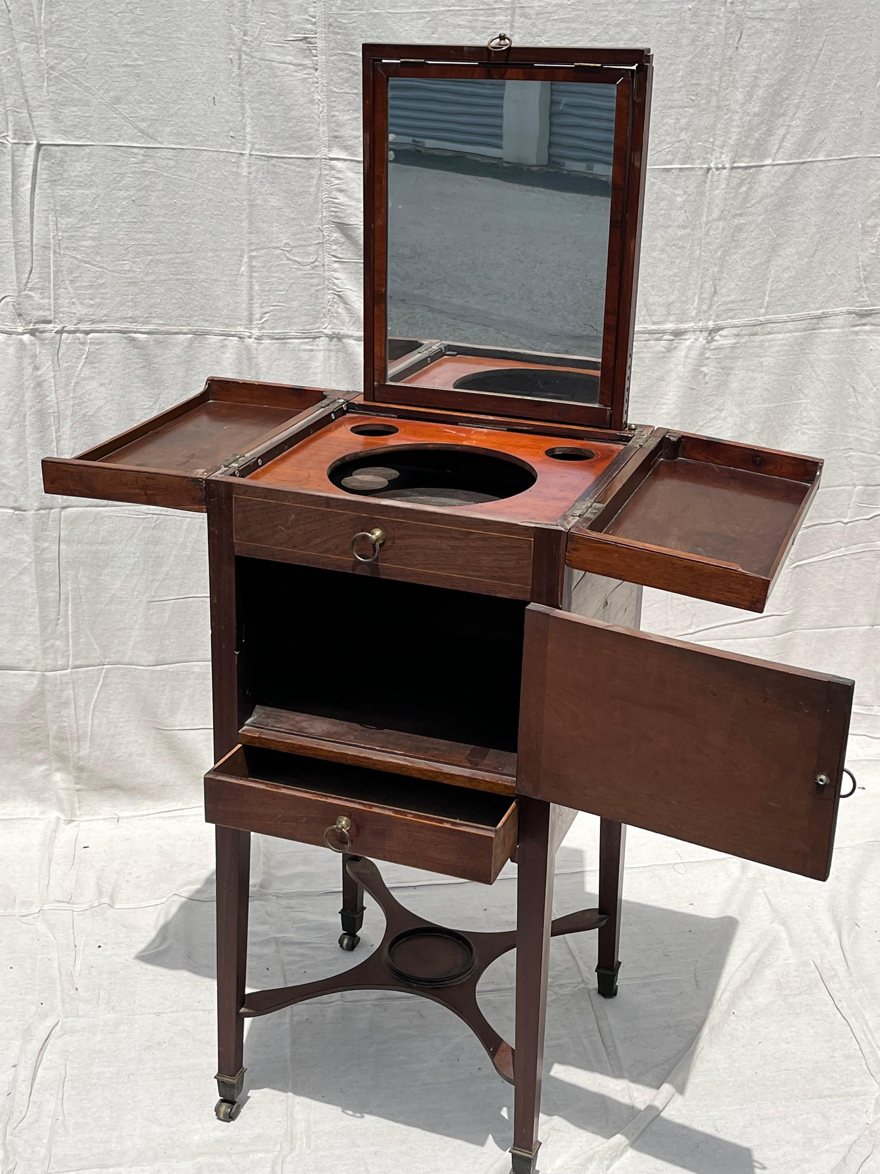 English Edwardian Wash Stand, Circa 1890 For Sale 1