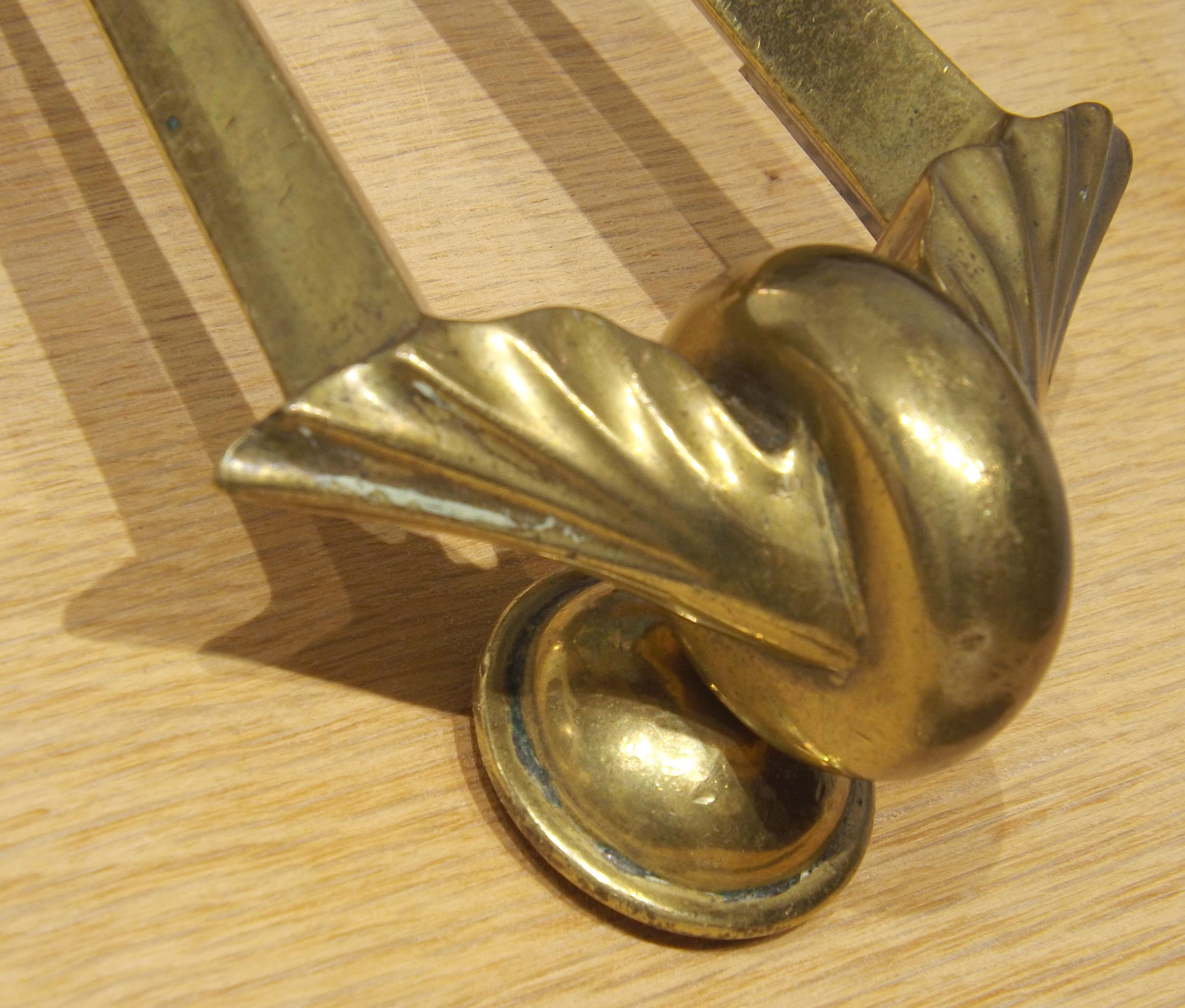 Early 20th Century English Edwardian 'Winged Wheel' Door Knocker, circa 1900 For Sale