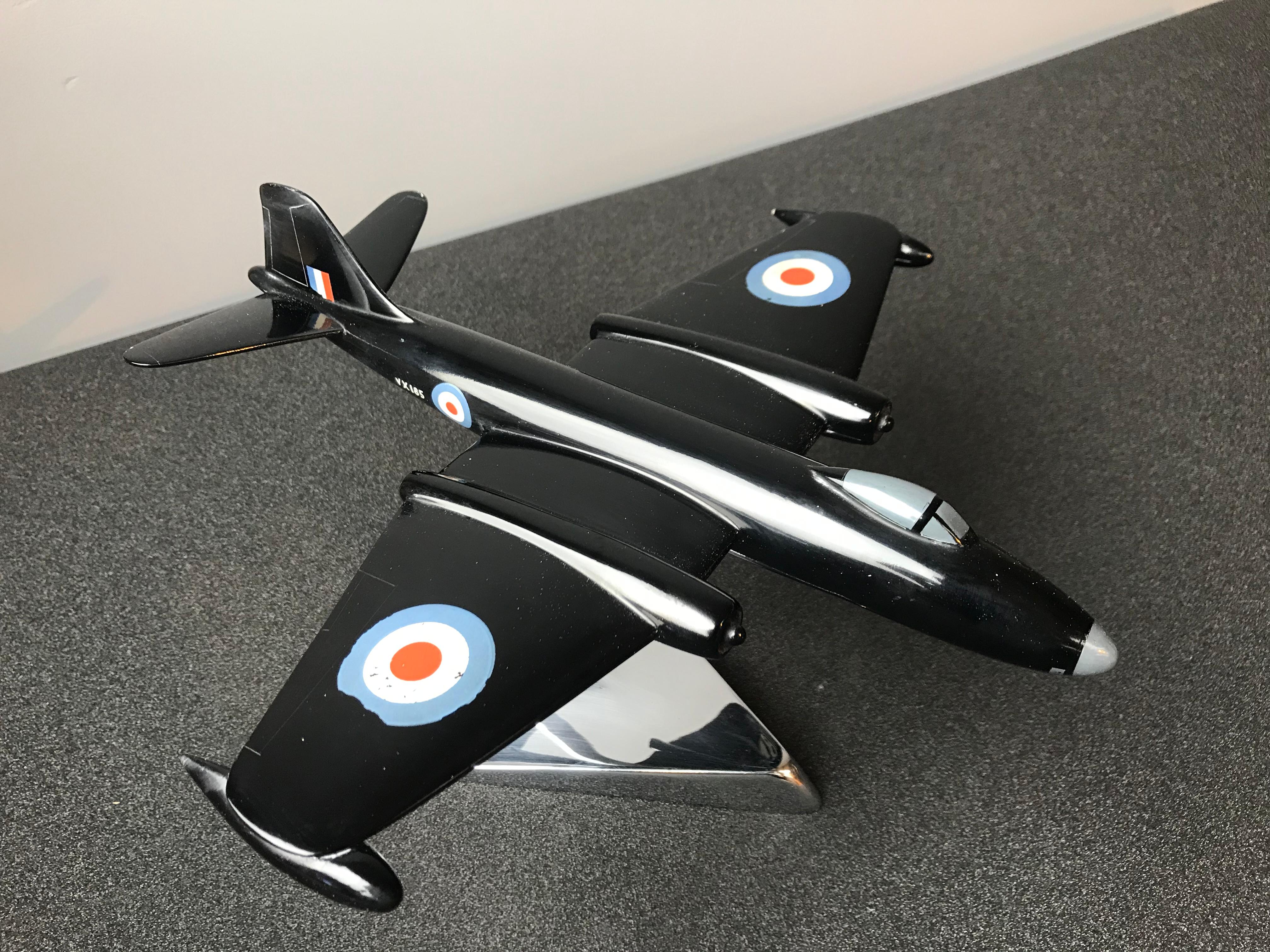 British English Electric Canberra Bomber Aircraft Metal Model For Sale