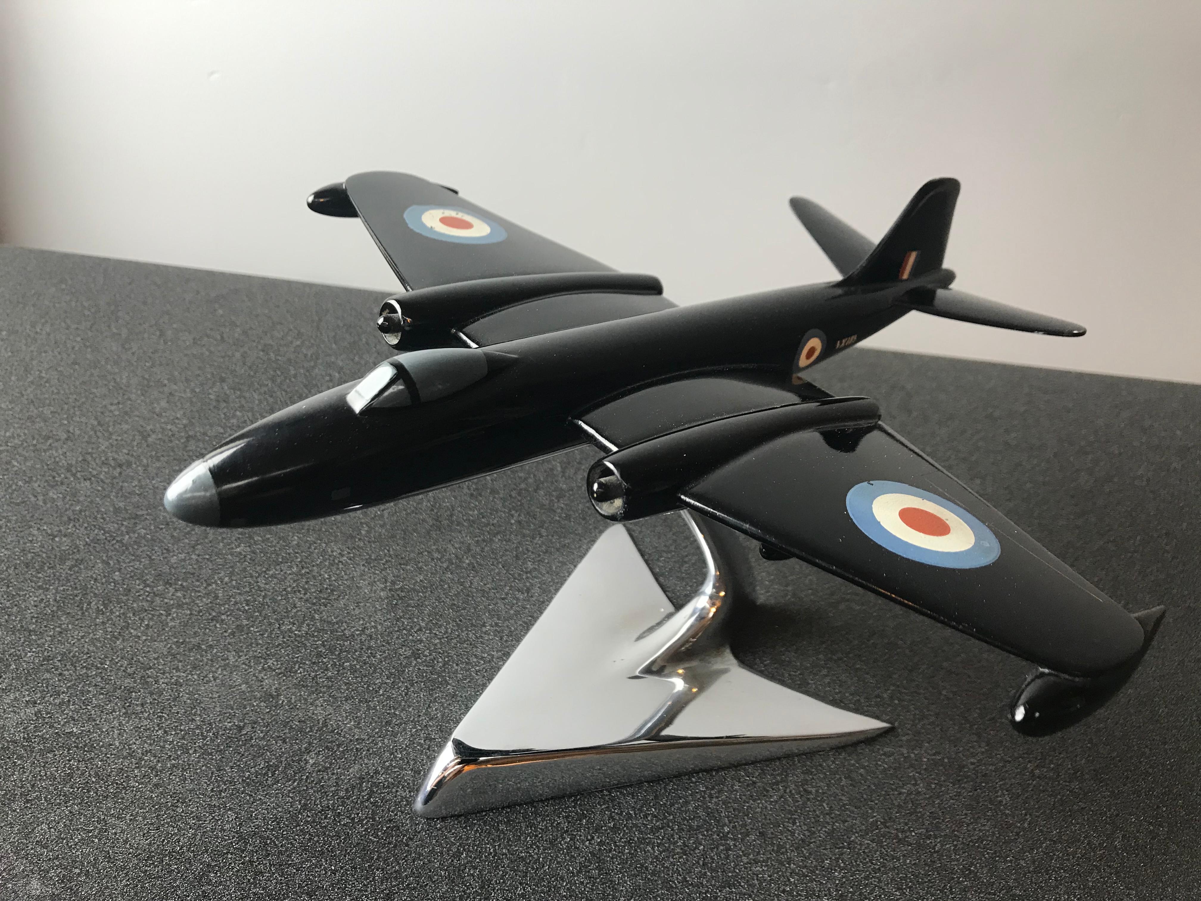 Mid-20th Century English Electric Canberra Bomber Aircraft Metal Model For Sale