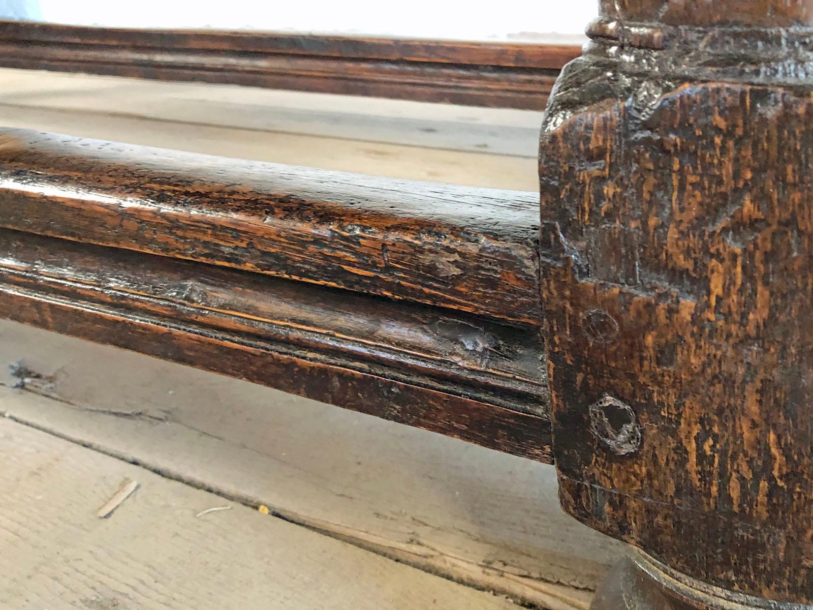 English Elizabeth I Oak 16th Century Refectory or Center Table For Sale 5