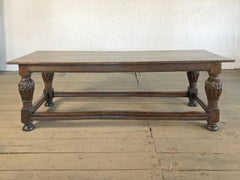 English Elizabeth I Oak 16th Century Refectory or Center Table