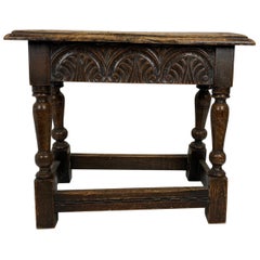English Elizabethan Style Joint Stool