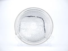 English Elkington's Silver Plated Round Shape / Interior Decorated Serving Tray